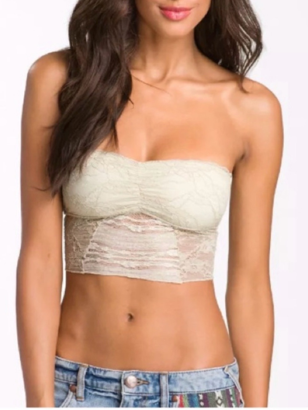 FREE PEOPLE GALLOON LACE
BANDAEU BRALETTE